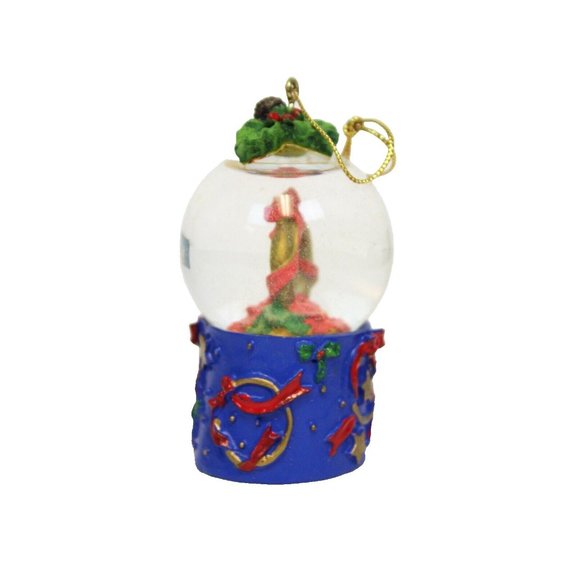 International Bazaar 5 Days of Christmas Snow Globe Ornament Golden Rings - Picture 2 of 6